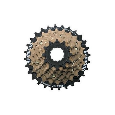 Кассета для велосипеда Shimano Tourney 7х12-28 черно-коричневая ACSHG20I7228 5-587632