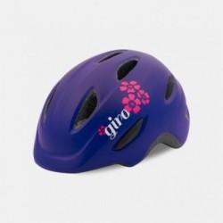 Велосипедный шлем Giro 17 SCAMP,  детский, матовый фиолетовый/цветы, размер S, GI7075745