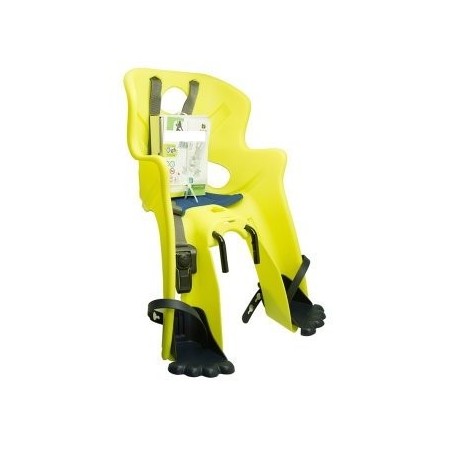 Детское велокресло на раму BELLELLI Rabbit B-Fix, Hi-Viz, светоотражающее, жёлтое, 01RBTB0027