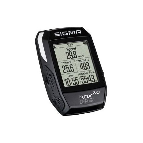 Велокомпьютер SIGMA ROX GPS 7.0, чёрный, беспроводной, 7 скоростей, 01004