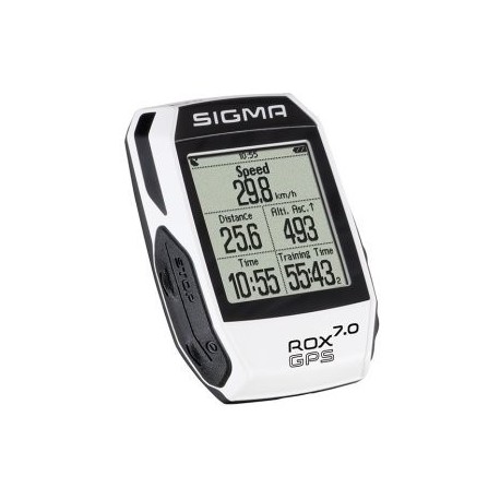 Велокомпьютер SIGMA ROX GPS 7.0, белый, беспроводной, 7 скоростей, 01005