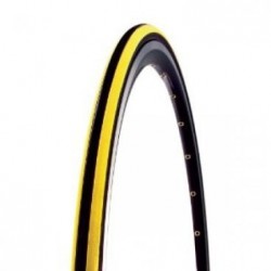 Покрышка велосипедная CST, 700x23C, C1406 CZAR, черный-желтый, слик, TB86323600