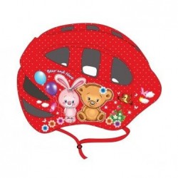 Велошлем детский Vinca, с регулировкой, размер S(48-52см), цвет красный, VSH 8 Bear and Hare (S)