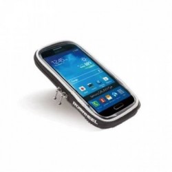 Чехол MINGDA, для смартфона на руль/ вынос, L17*W9*H1, 8см, с сенсорным окошком, черный, 11363L-A