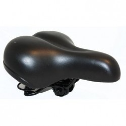 Седло велосипедное комфортное Vinca, размер 260x250мм, черный, универсальное, VS 188-01