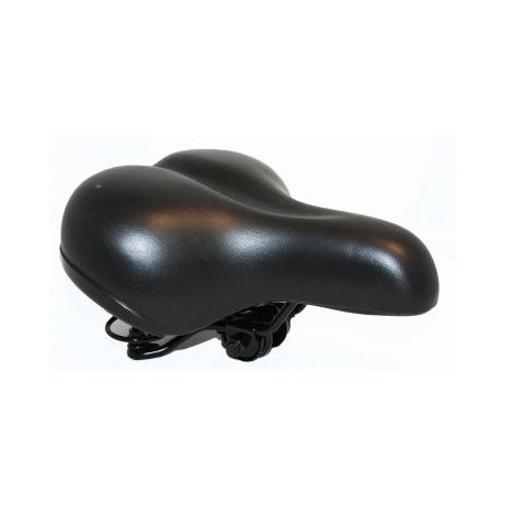 Седло велосипедное комфортное Vinca, размер 260x250мм, черный, универсальное, VS 188-01