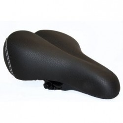 Седло велосипедное комфортное Vinca, размер 280x230мм, черный, VS 188-02